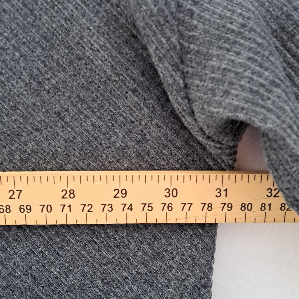 Ava and Viv Sweater Womens 4X Charcoal Grey Ribbed Oversized Boat Neck Tunic - Picture 10 of 11